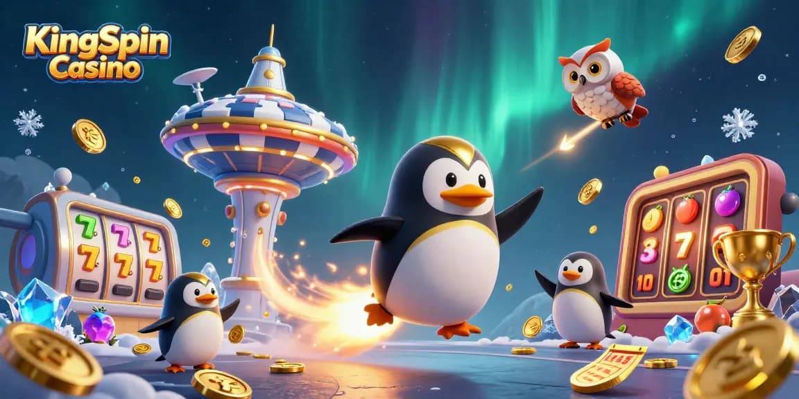 A KingSpin Casino játékosai izgalmas slot-sorsolásokat mondanak az aranytól ragyogó térképen.