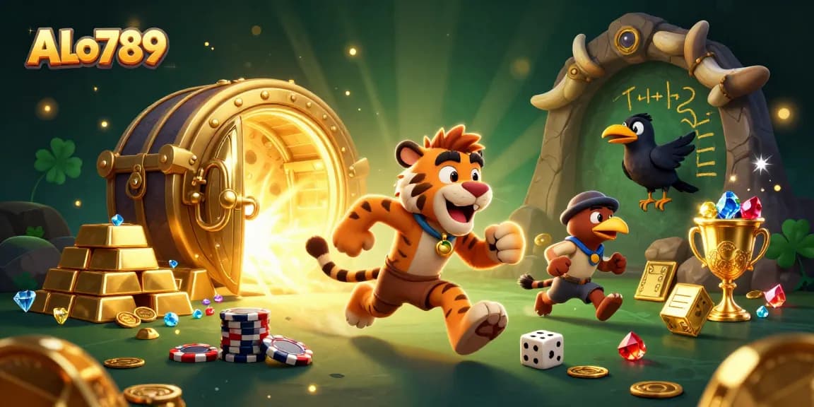 Join the action at ALo789's vibrant prehistoric casino packed with treasures and excitement.