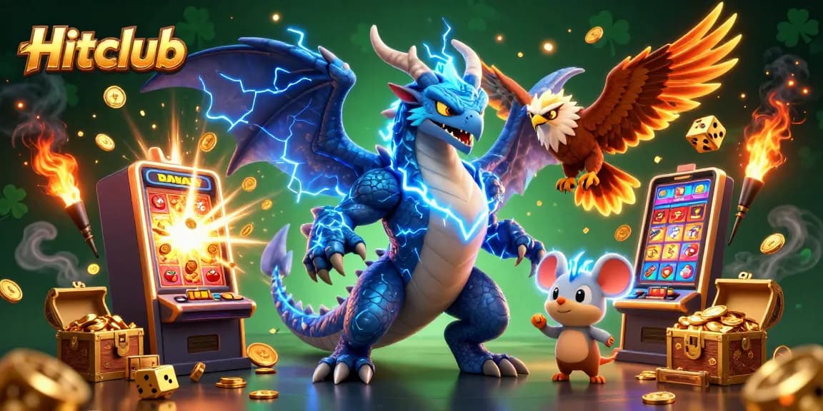 Hitclub offers an exciting array of jackpot games with vibrant 3D graphics, showcasing thrilling slot machines and dynamic characters.