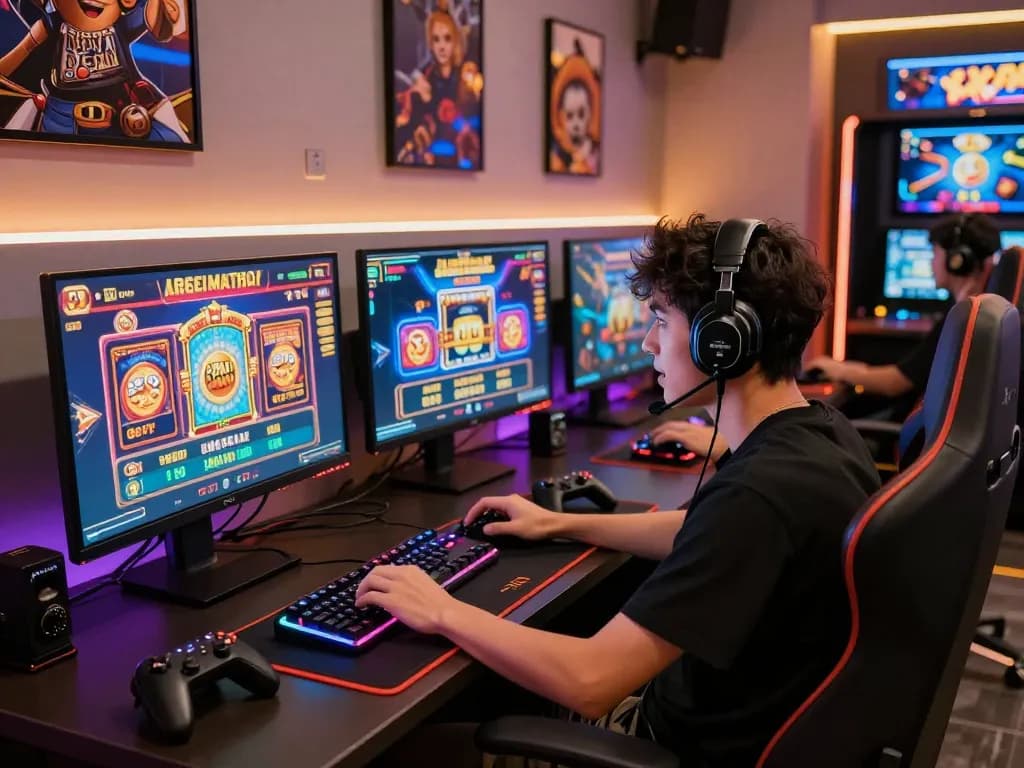 Exciting gaming experience at XX88 with vibrant slot games and live dealers, showcasing dynamic casino atmosphere.