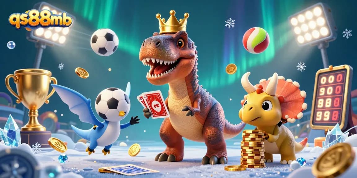 Experience dynamic sports betting action featuring characters in a whimsical qs88mb scene with playful elements.