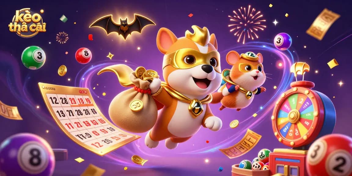 Experience kèo nhà cái with dynamic illustrations showcasing colorful lottery elements, perfect for betting excitement.