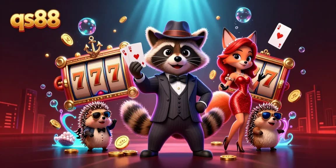 Experience high-energy gameplay at qs88 with vibrant characters and casino elements.