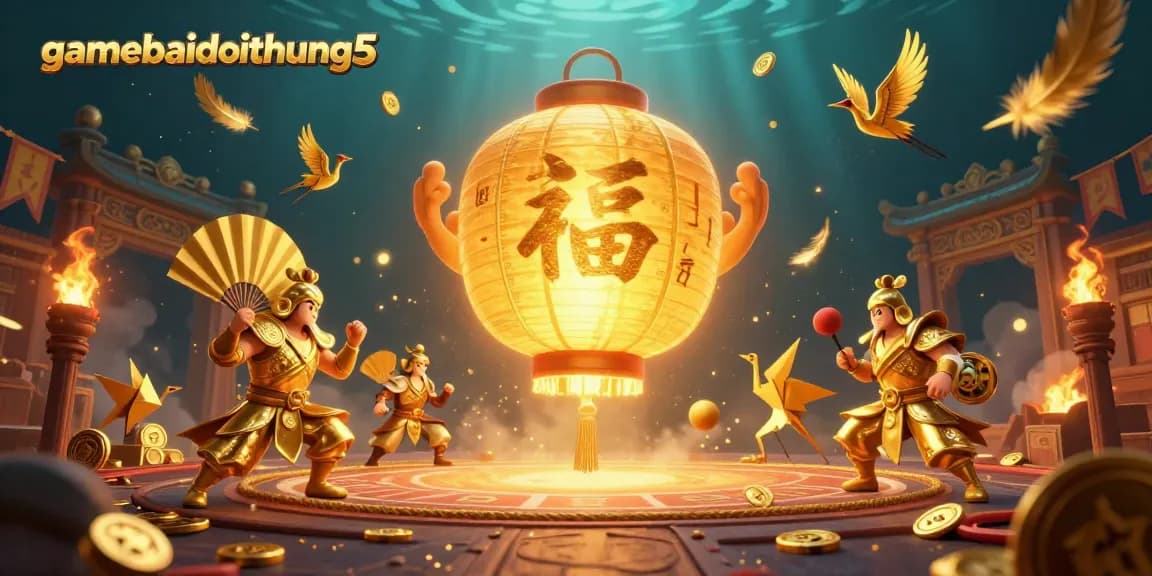 Engage with gamebaidoithuong5 for thrilling night market casino illustrations featuring vibrant golden symbols.