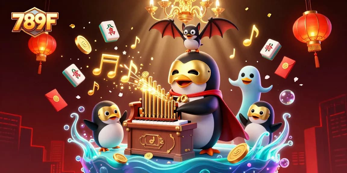 Experience winning strategies with 789F's lively 3D casino scene filled with vibrant characters and gaming elements.
