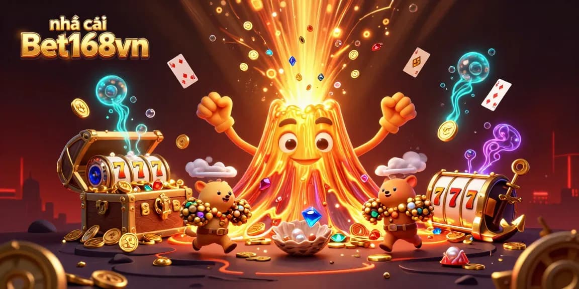 Engage with nhà cái Bet168vn through exciting games and jackpots surrounded by treasures
