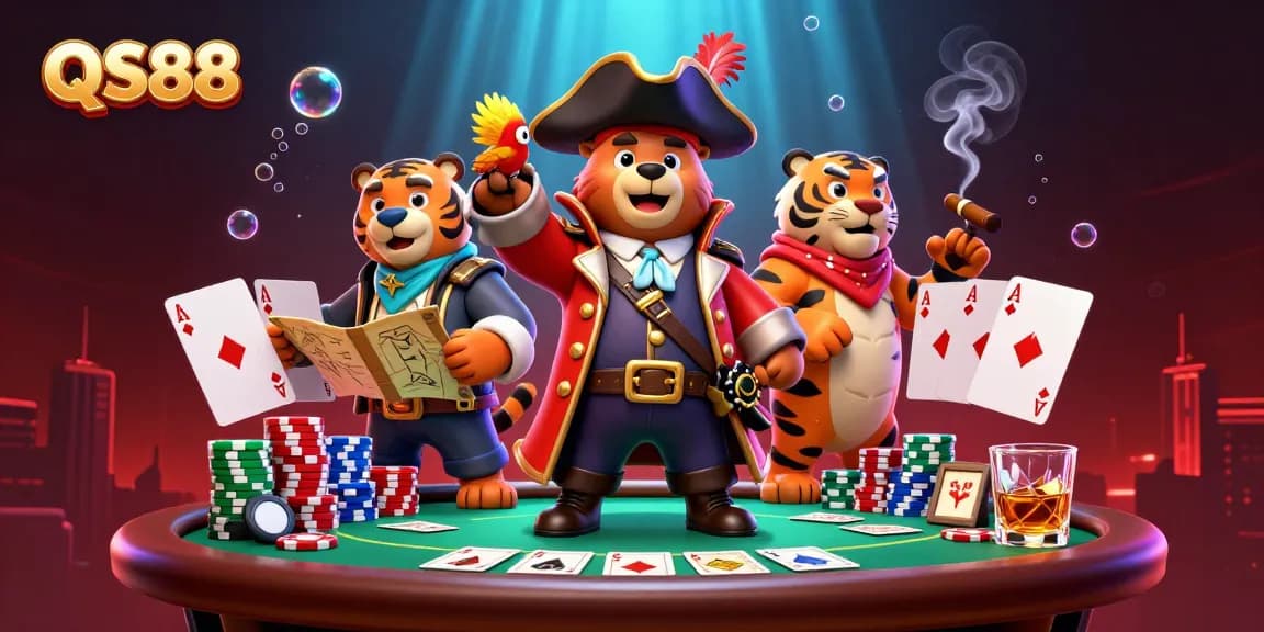 Experience thrilling gameplay and jackpot excitement with QS88, featuring vibrant casino elements.