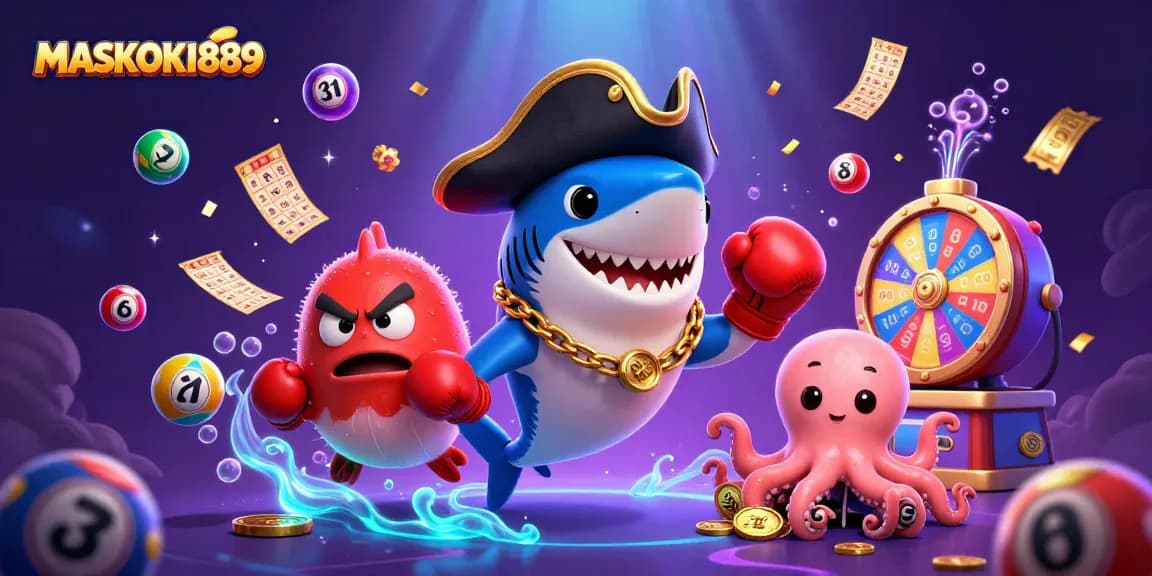 Engage with MASKOKI889 and discover vibrant 3D gaming treasures amidst a captivating underwater casino adventure.