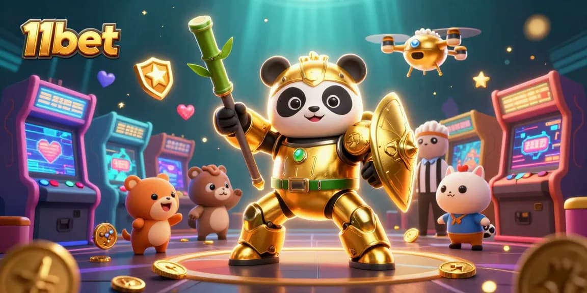 Engage in thrilling gameplay at 11bet with colorful characters and vibrant casino elements