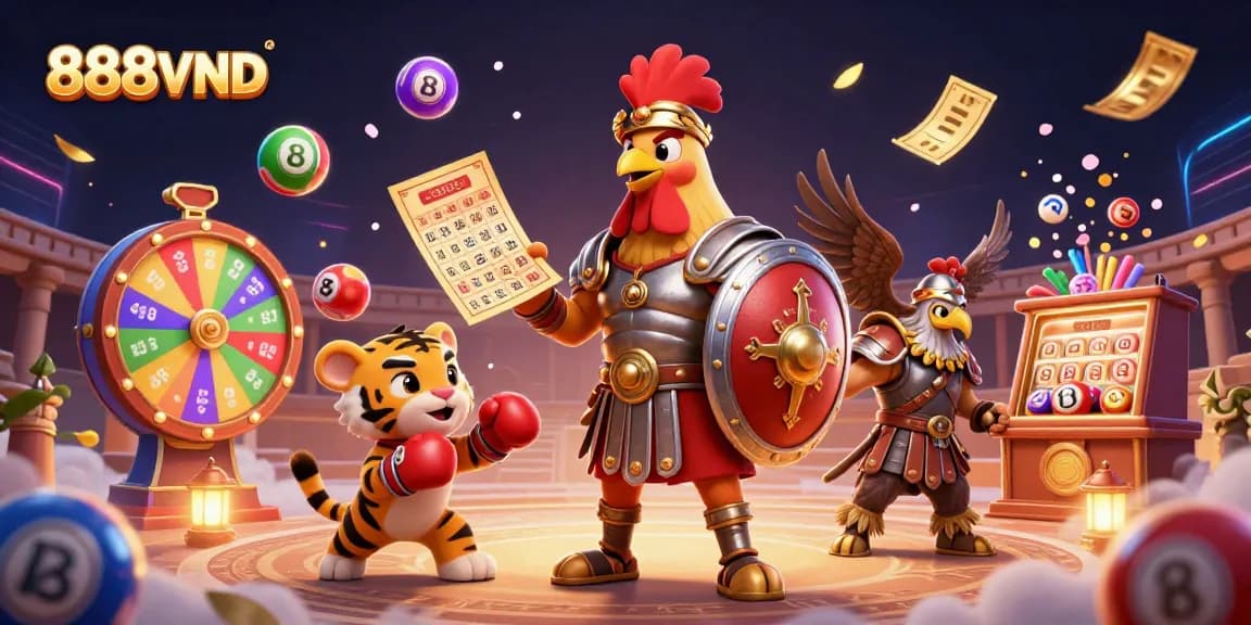 Experience thrilling gameplay with 888VND's exciting features in a vibrant casino atmosphere.
