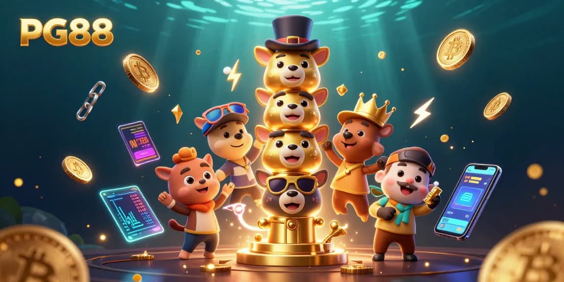Experience thrilling gameplay at PG88 with vibrant casino elements and energetic designs in a dynamic scene.
