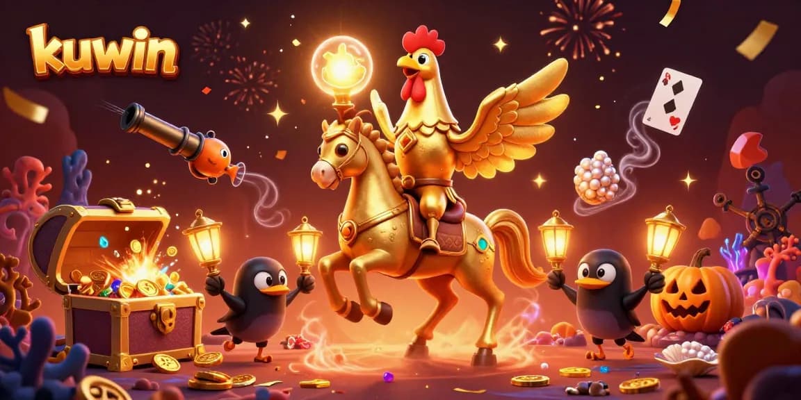 Experience thrilling kuwin gameplay with vibrant characters and gaming elements in an energetic casino scene.