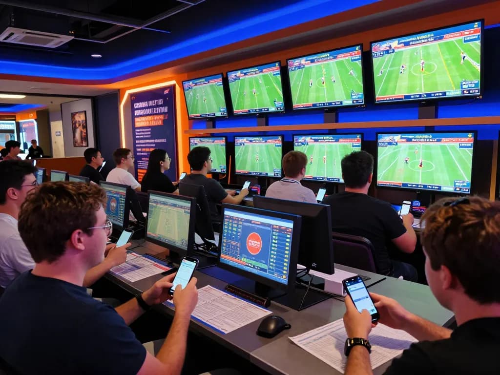 Apostando em esportes na 668bet com fãs fazendo apostas ao vivo em jogos emocionantes