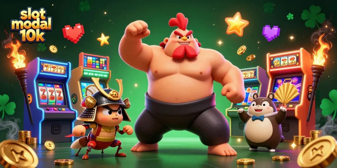 Engage in thrilling gameplay with slot modal 10k and vibrant casino elements in a dynamic 3D scene.