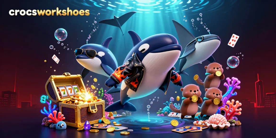 Experience winning strategies with crocsworkshoes in a vibrant underwater casino frenzy.