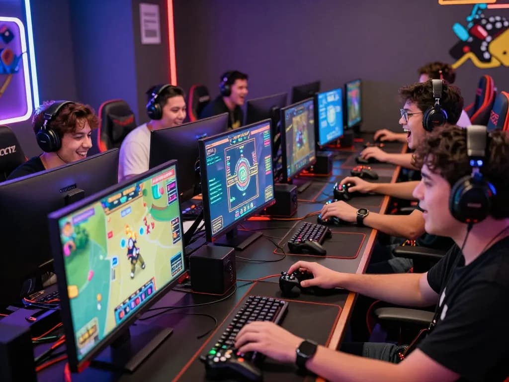 Players enjoying live Bandar Togel games in a modern gaming environment.