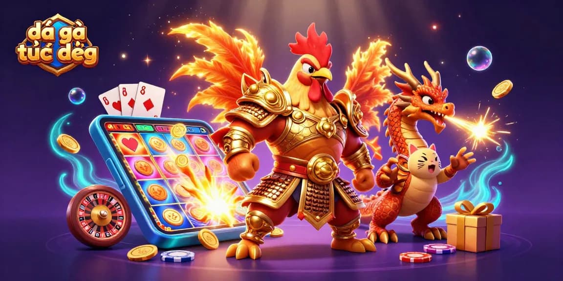 Experience thrilling đá gà trực tiếp action with our vibrant 3D illustration featuring a fighting rooster and dragon.