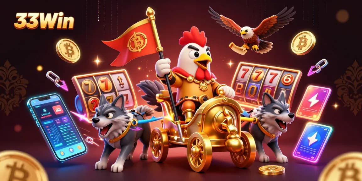 Join the adventure at 33Win with a thrilling scene of gaming excitement