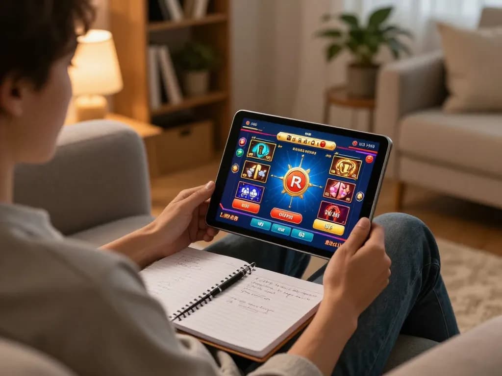 Engage in strategic online gaming on vin777 while enjoying a cozy home setting with vibrant graphics.