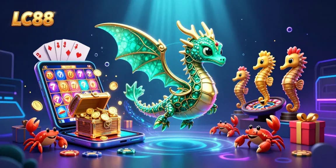 Experience thrilling gameplay at LC88 with dynamic slot games and vibrant casino elements.
