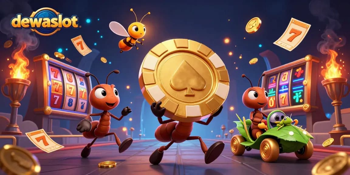 Dewa slot menunjukkan semangat tim semut mencuri chip poker emas raksasa di dunia perjudian