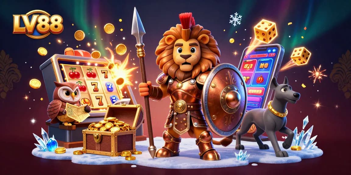 Experience thrilling gameplay with LV88 at stunning slot machines and playful characters.