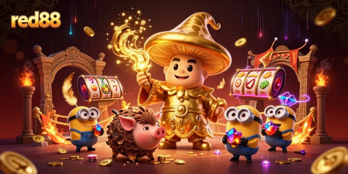 Experience thrilling magic at red88's enchanting casino with vibrant treasures and gameplay.