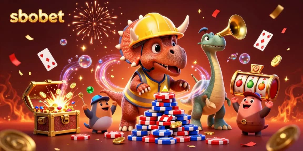 Place bets and win big with sbobet amidst a vibrant 3D casino scene