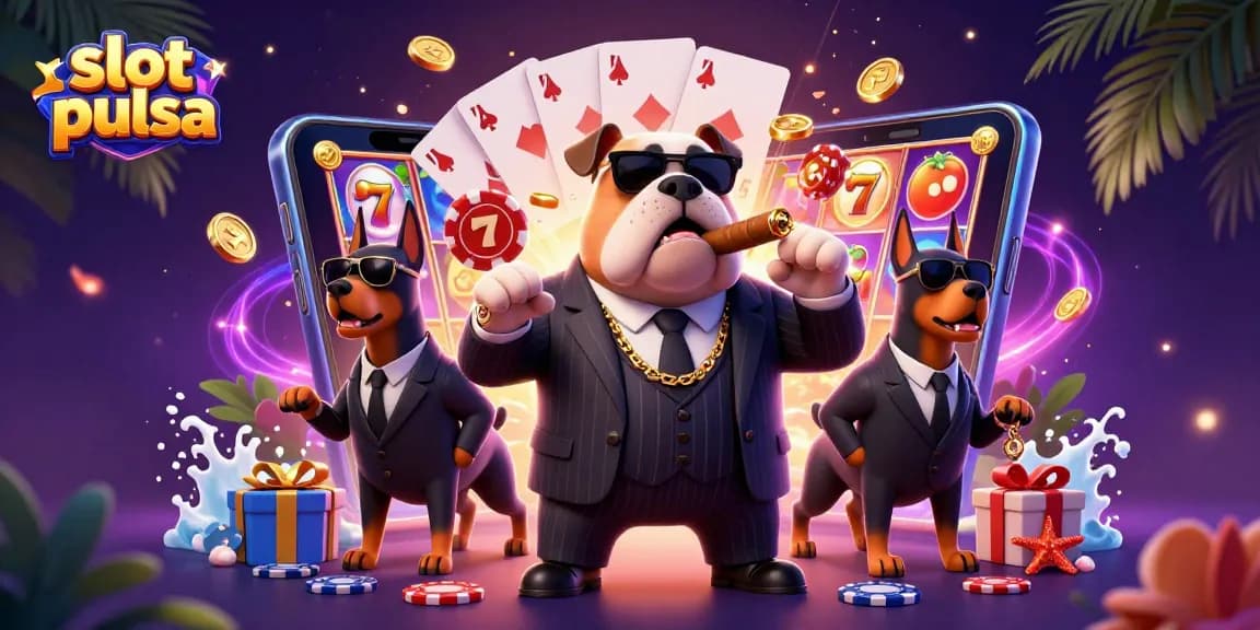 Menangkan slot pulsa dengan karakter kartun mafia dan elemen permainan kasino yang menarik.