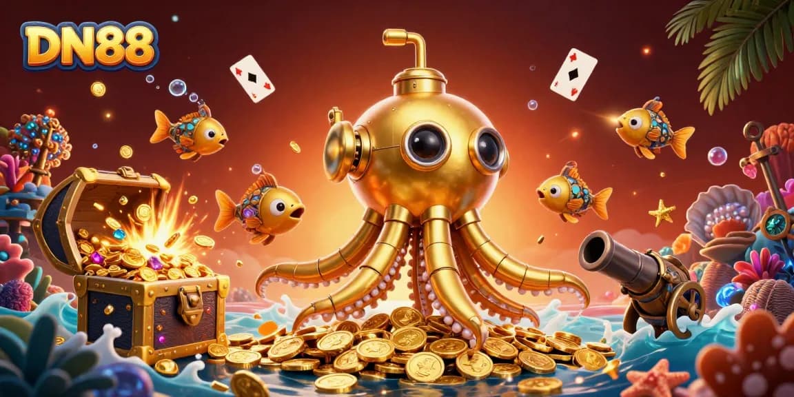 Experience the thrilling world of DN88 with epic underwater treasures and vibrant casino action.