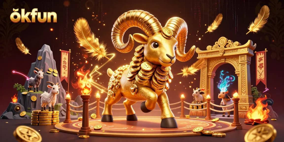 okfun engages in thrilling betting experiences with dynamic golden ram and exciting casino elements.