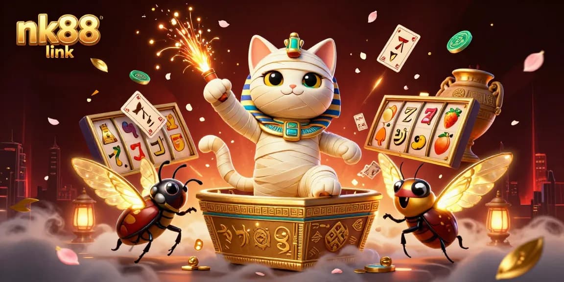 Experience thrilling action with nk88 link in an ultra-detailed 3D casino scene featuring dynamic game elements.