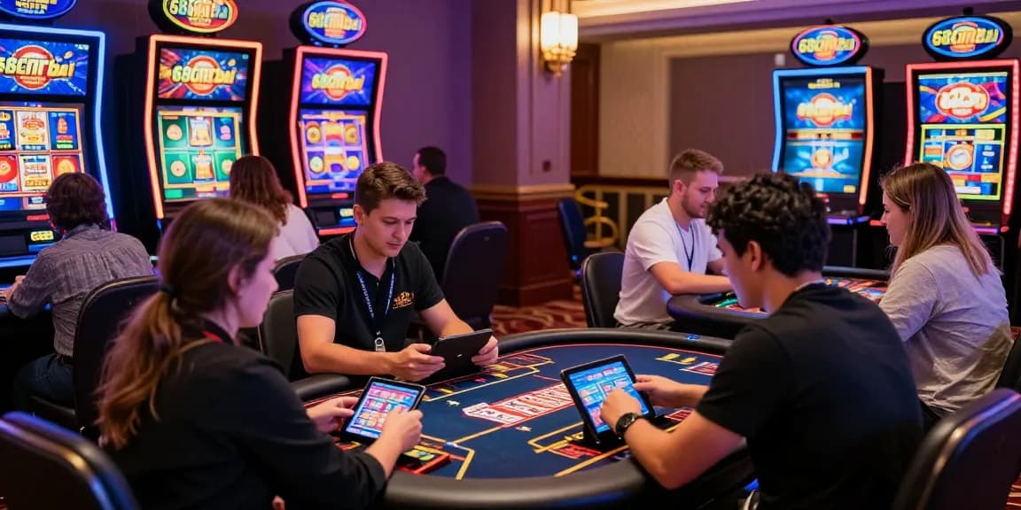 Players enjoying immersive 68gamebai online casino experience with vibrant graphics and gaming atmosphere.