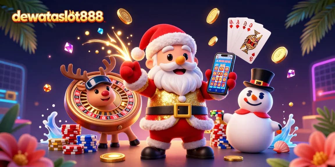 Menangkan jackpot di dewataslot888 dengan Santa, rusa, dan salju yang meriah!