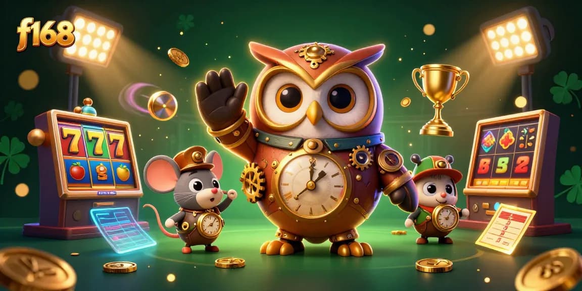Experience the thrill of f168 slots with dynamic 3D elements showcasing casino excitement.