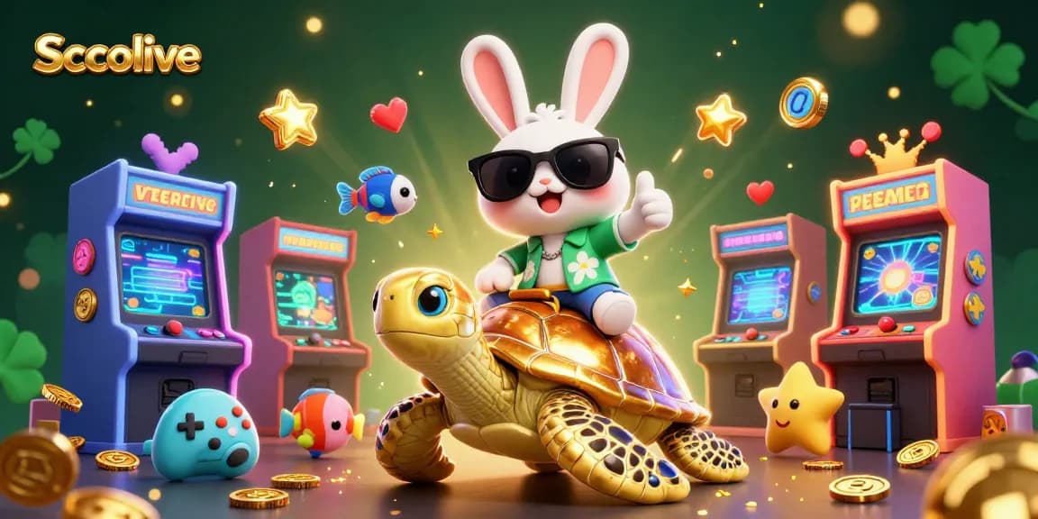 Socolive showcases an engaging 3D scene of streaming sports excitement with cartoon characters and vibrant casino elements.