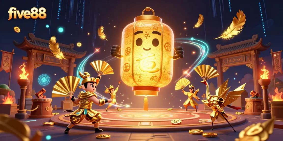 Win big at five88 with vibrant casino characters, golden symbols, and dynamic betting elements.