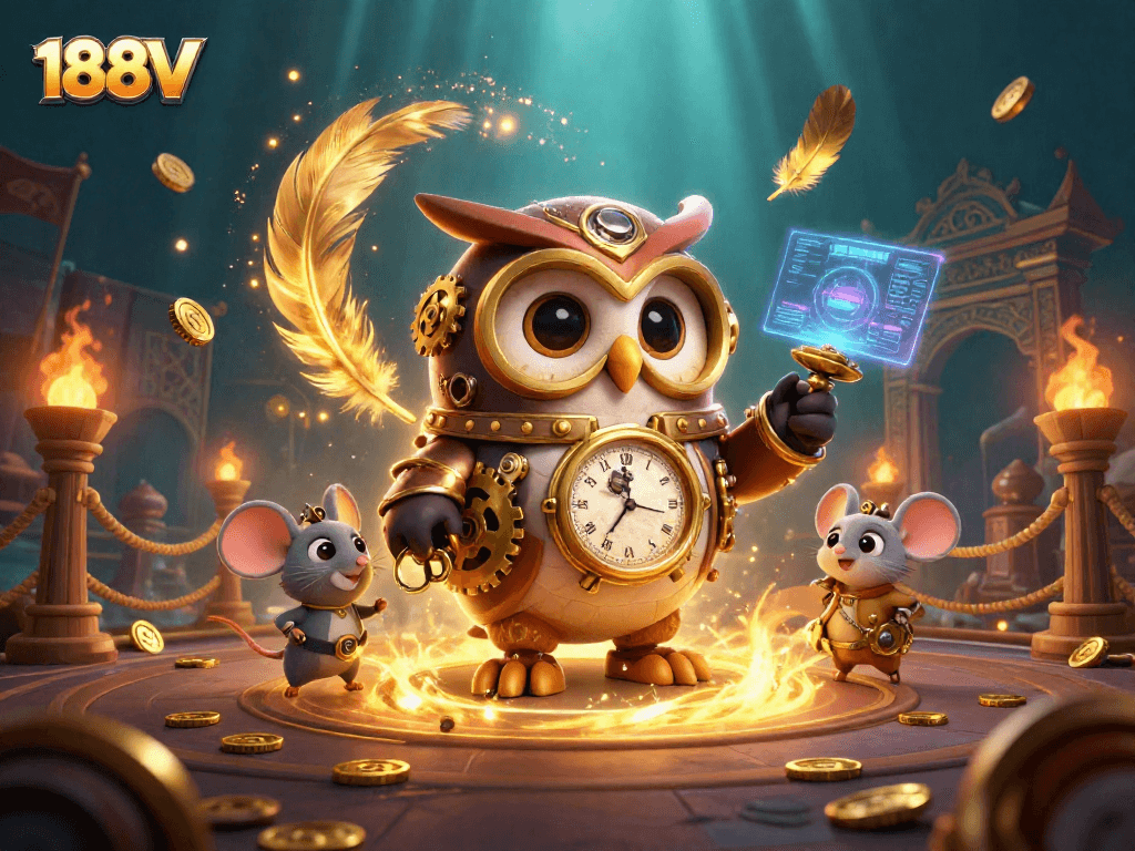 Engage with 188V at this vibrant online casino scene featuring dynamic gaming elements.