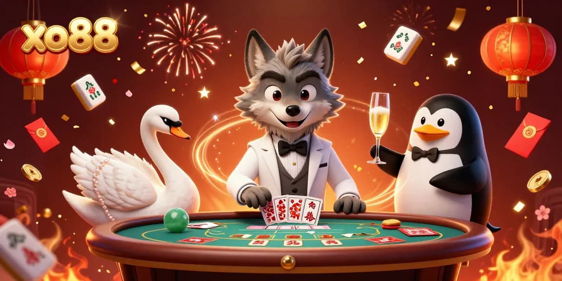 Experience the excitement of xo88 casino with engaging characters and vibrant elements in a lively atmosphere.
