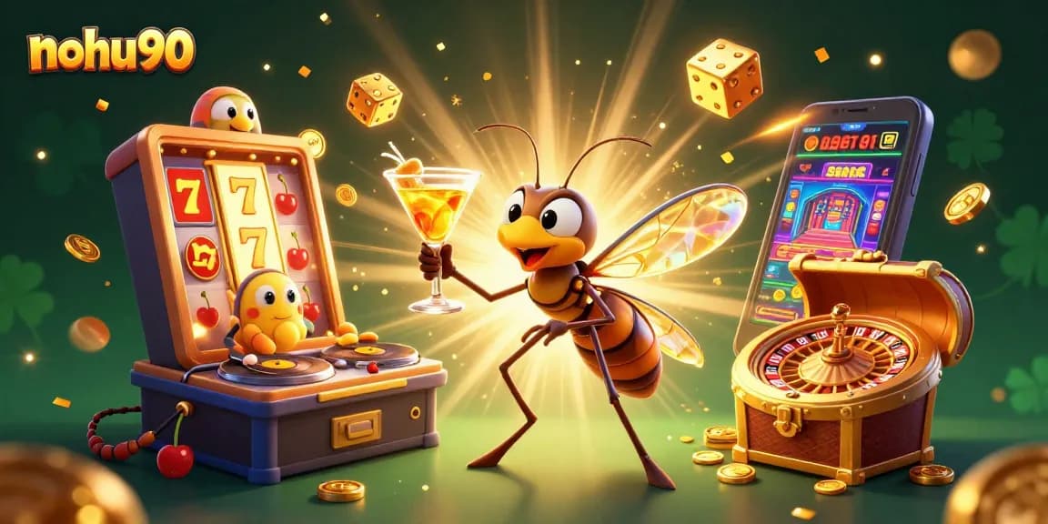 Engage with nohu90's vibrant casino world featuring animated characters and exciting games.