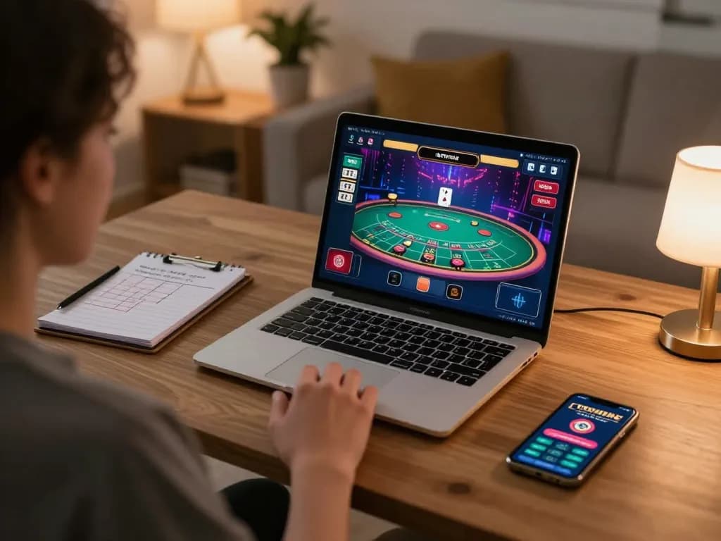 Engaged in online gaming, a player enjoys Nhà Cái W88 while strategizing in a cozy home setup.