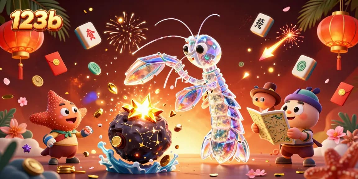 Engage with 123b's thrilling casino adventure featuring a galactic samurai smashing through gems and coins.
