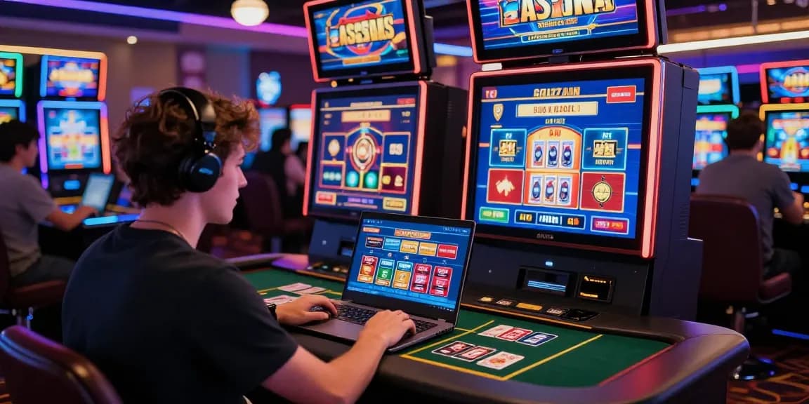 Players experiencing engaging gameplay at credit card casinos at https://being-there.org.uk/ with vibrant slot machines and easy payment options.