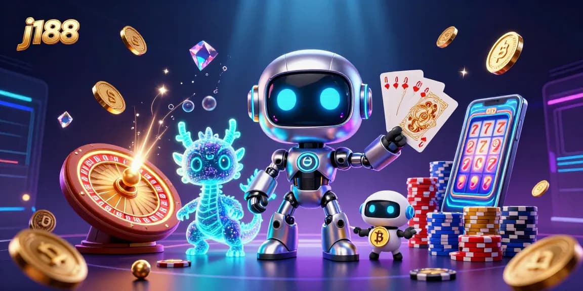 Join the fun with j188 as the cyberpunk robot wins big with golden coins and jackpots!