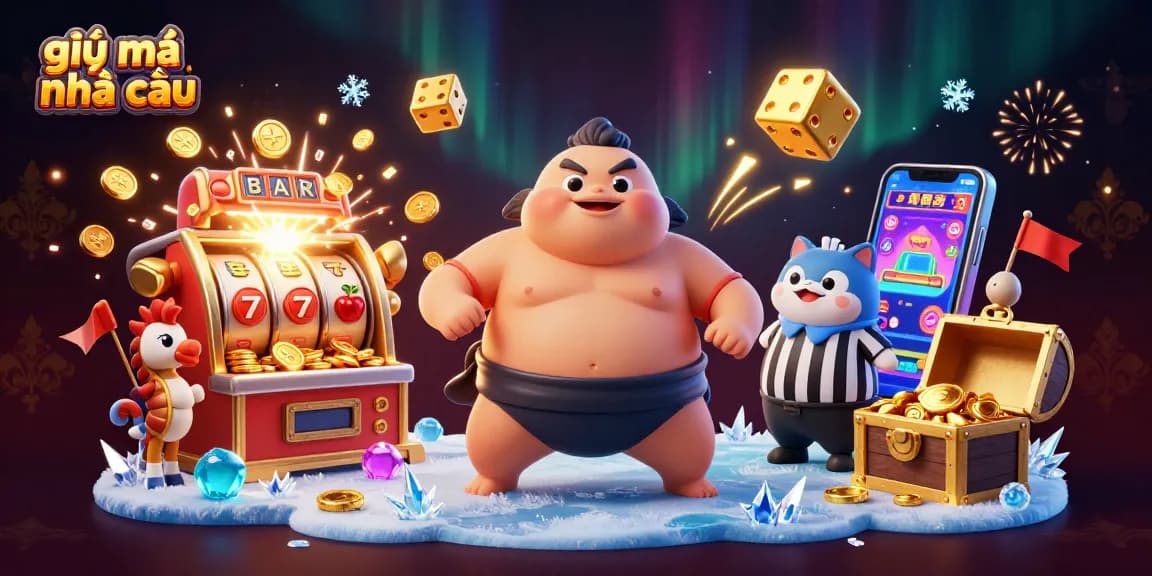 Experience the thrill of giải mã nhà cái with lively 3D characters in a vibrant casino atmosphere.