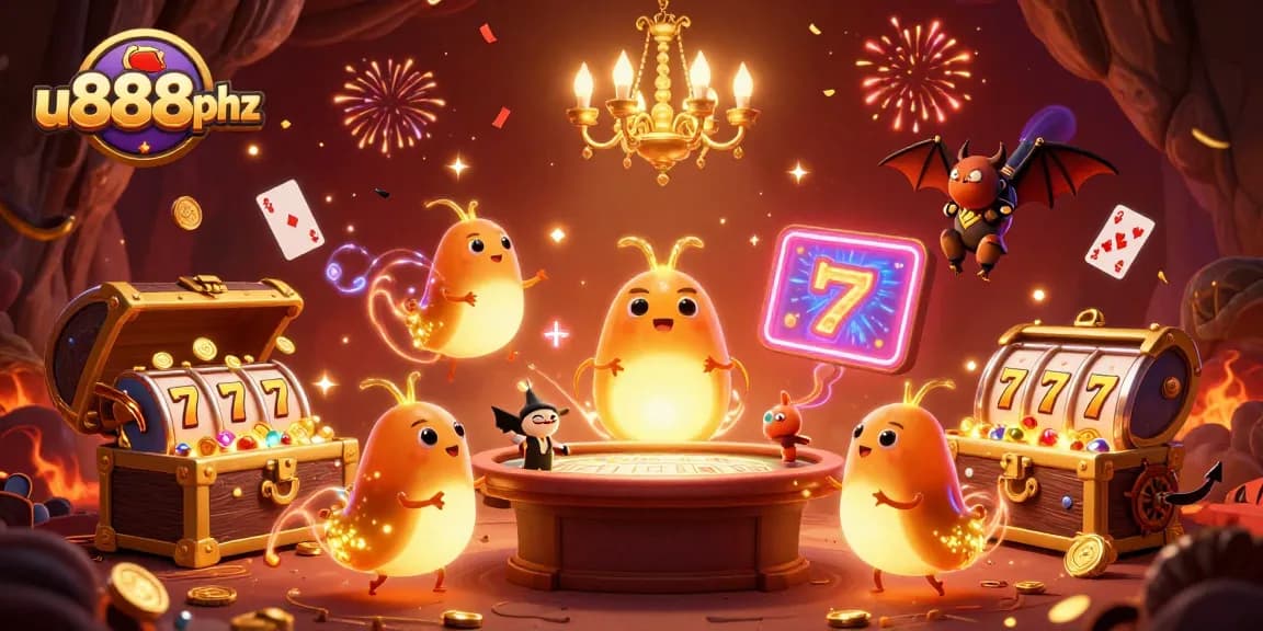 Experience excitement at u888phz with glowing glowworms illuminating a thrilling casino adventure.