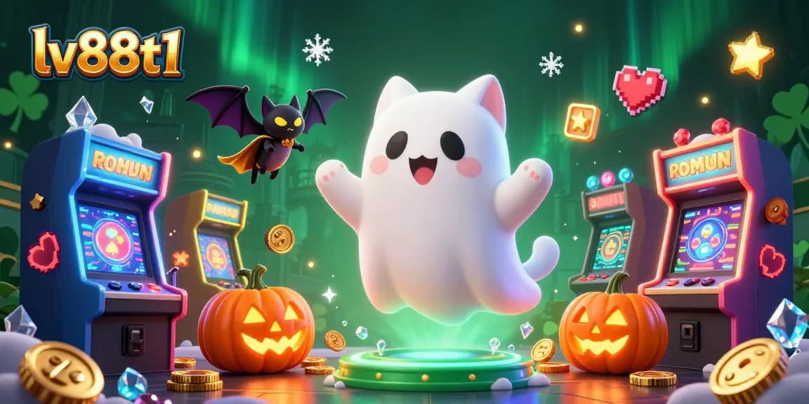 Experience thrilling gameplay with the ghost cat at lv88t1's haunted casino adventure.
