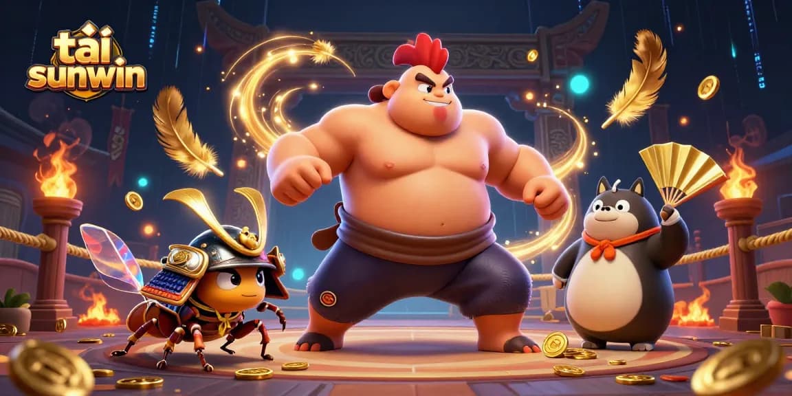 Win big with tải sunwin featuring vibrant 3D characters in an energetic casino setting.