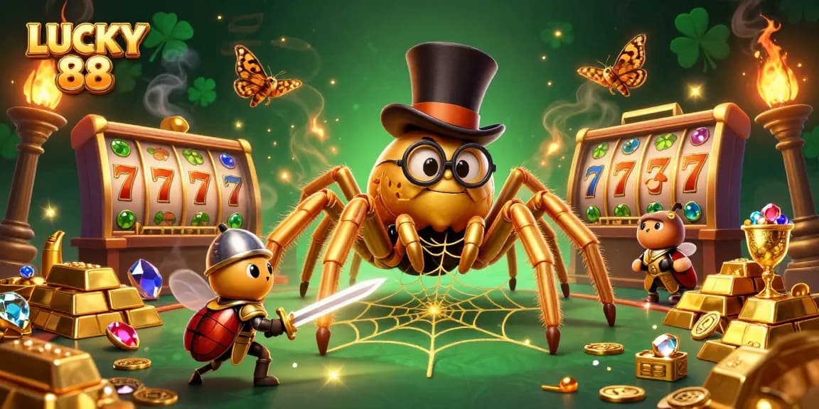 Experience thrilling spins on LUCKY 88 with vibrant characters and riches galore.