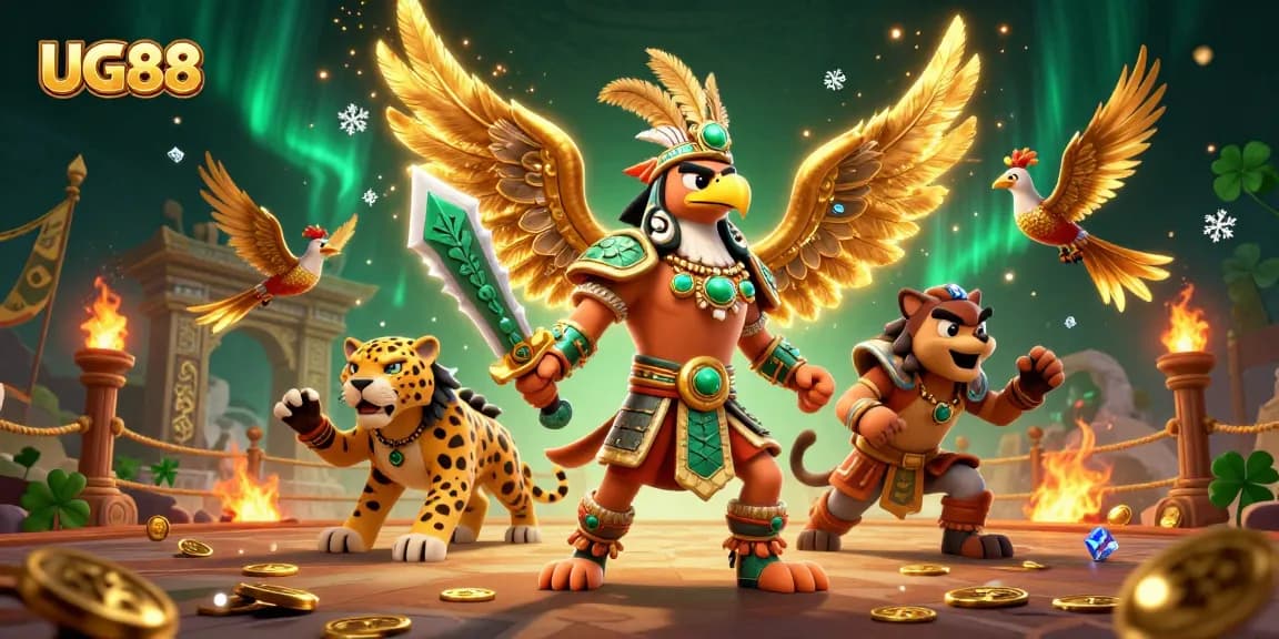 Engage in thrilling gameplay with UG88 at the vibrant Aztec-themed casino.